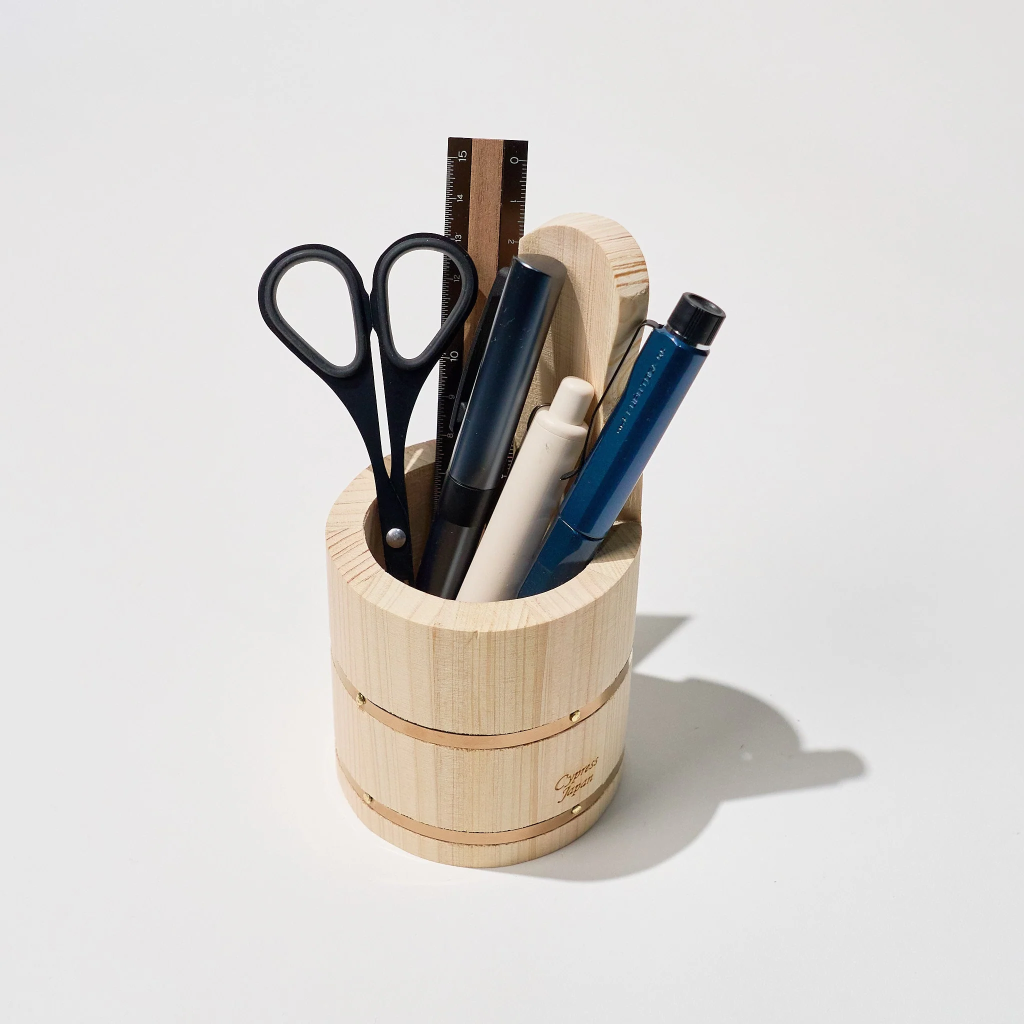 Hinoki Wood Mini Desk Organizers / Cypress Japan - Image 5