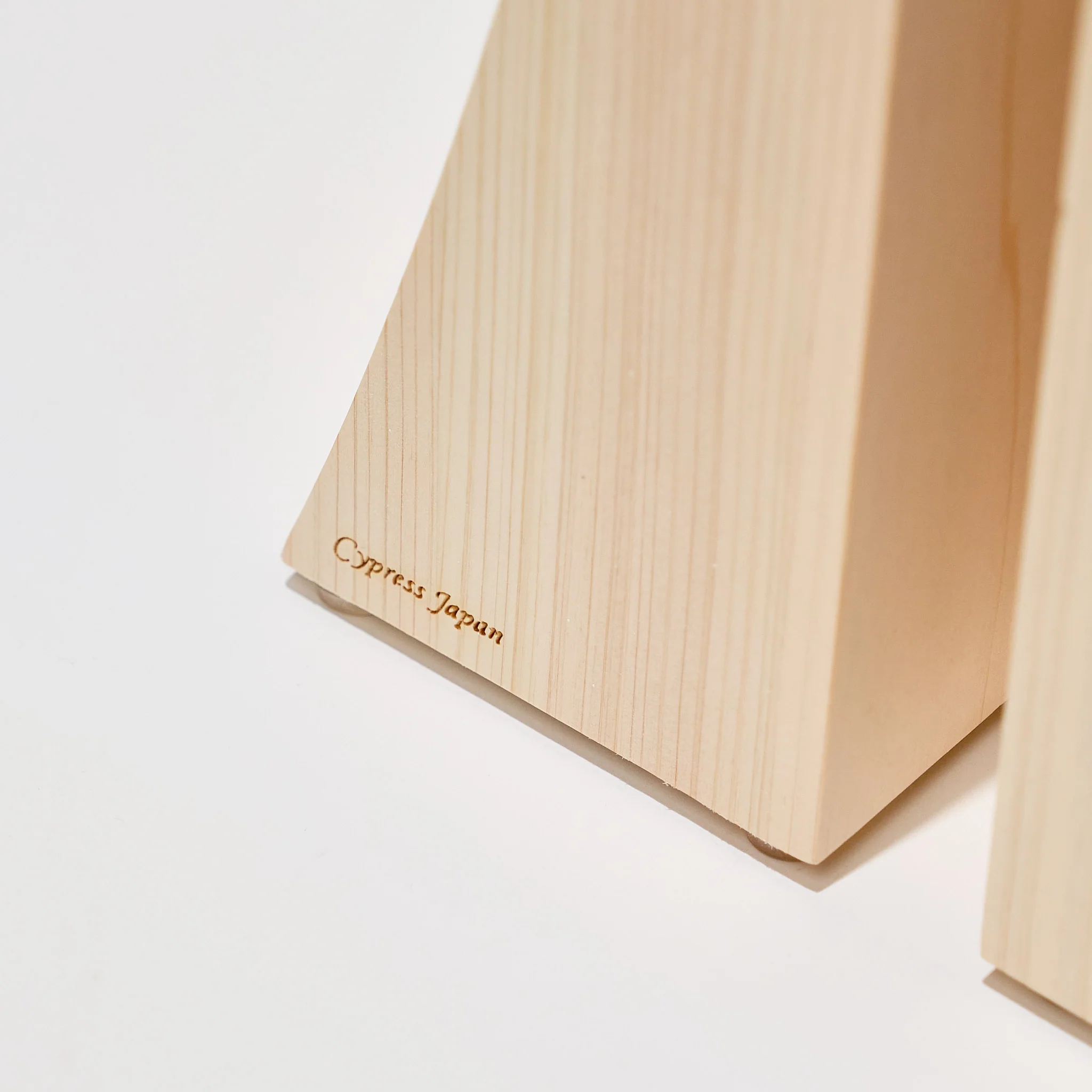 Hinoki Wood Mt. Fuji Bookend / Cypress Japan - Image 3