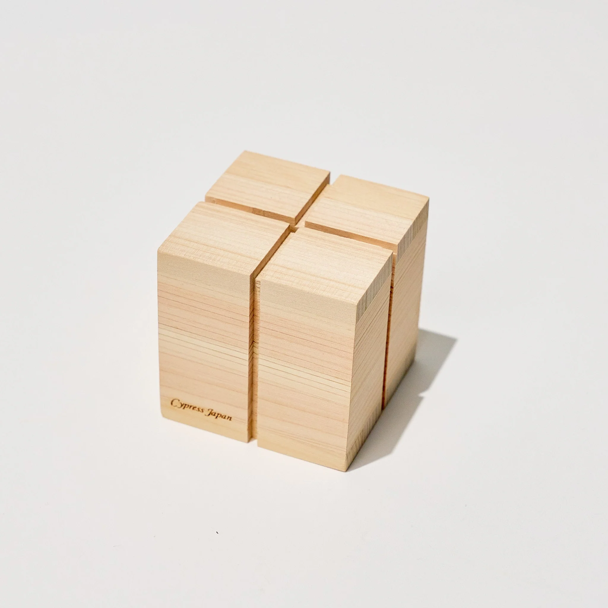 Hinoki Wood Secret Savings Box / Cypress Japan