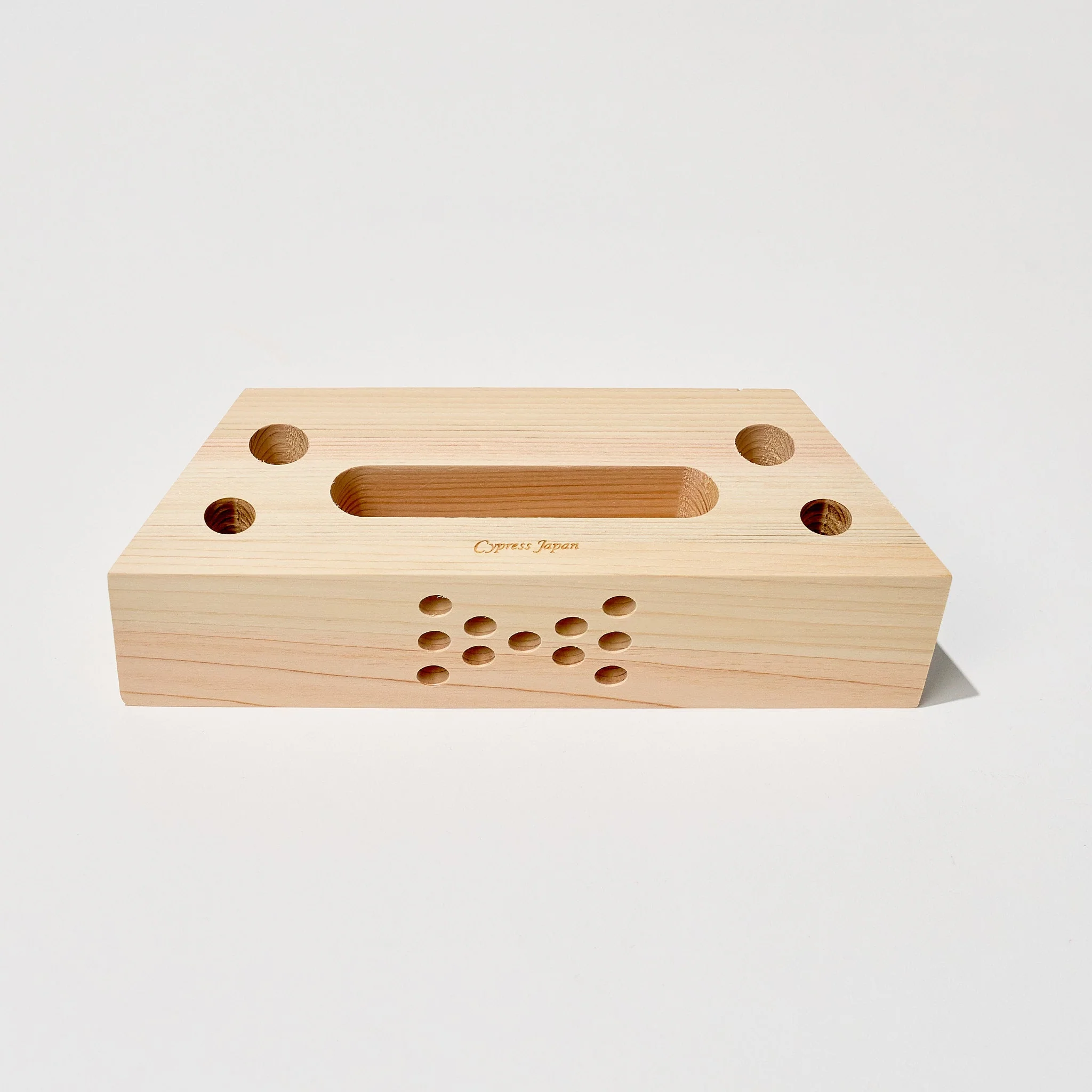Hinoki Wood Phone Sound Amplifier and Stand / Cypress Japan - Image 2