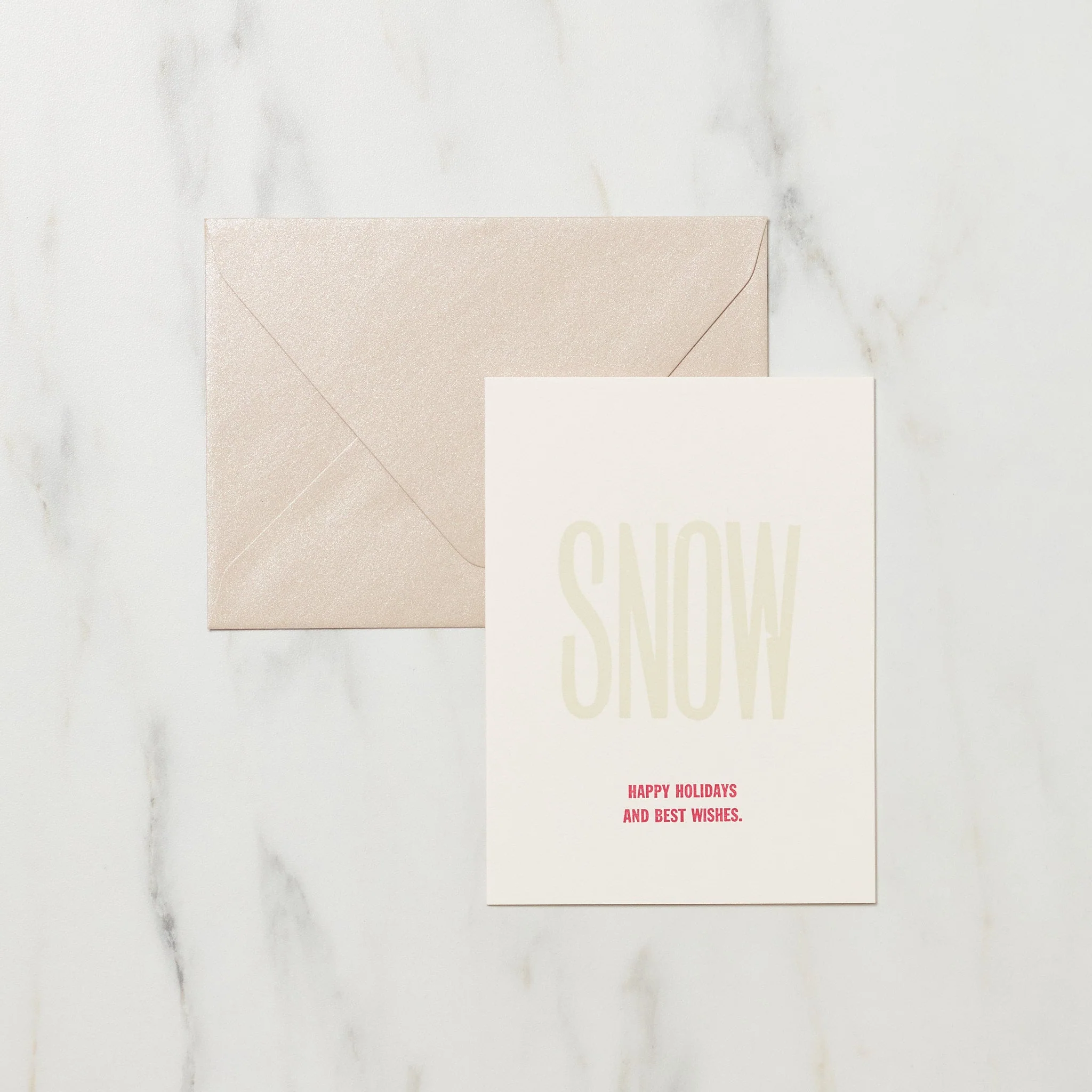 Holiday Words Christmas Card / Letterpress Letters - Image 3