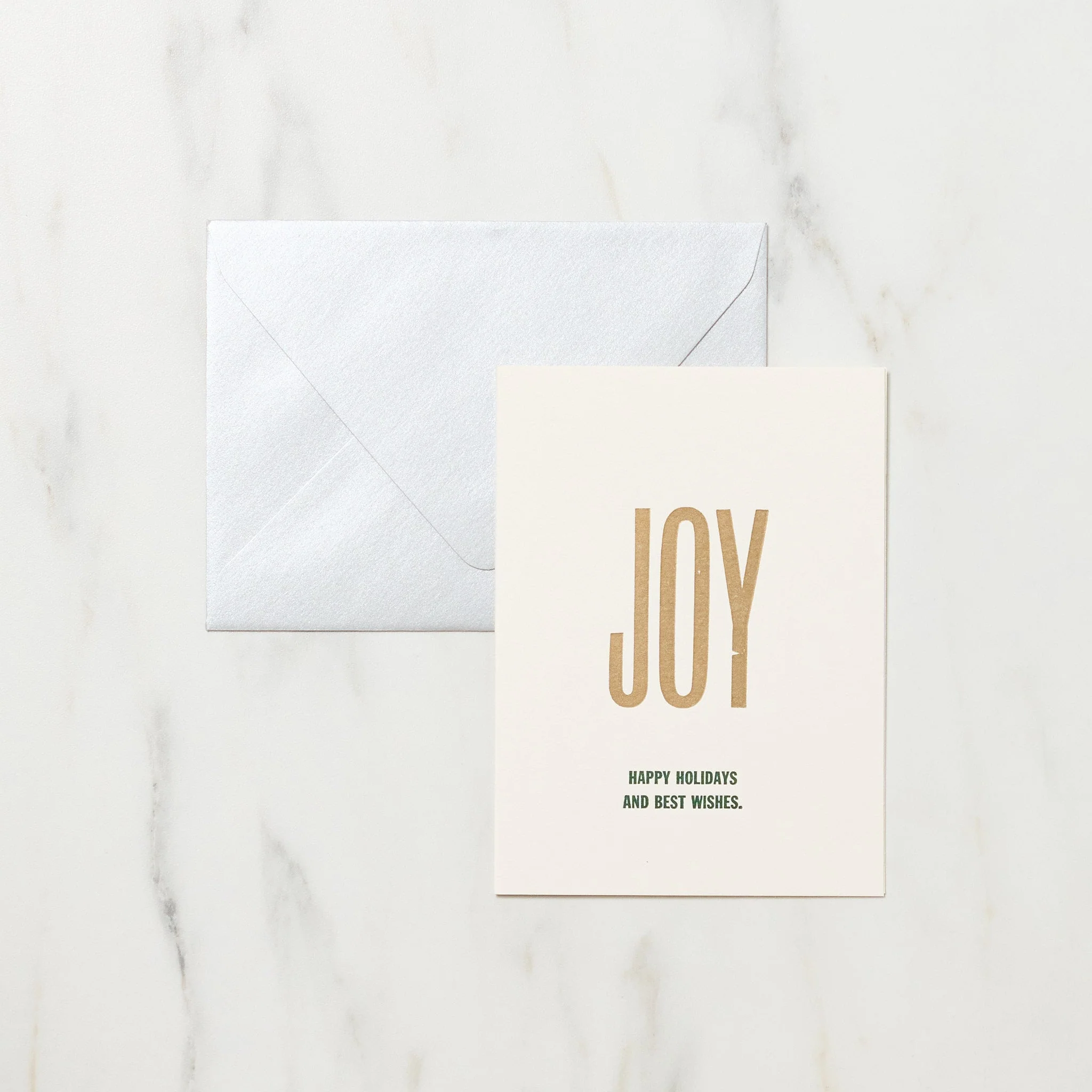 Holiday Words Christmas Card / Letterpress Letters - Image 5