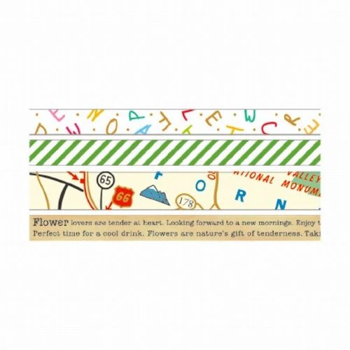 Hosomasu Narrow Masking Tape Set 5m Roll / RYU-RYU - Image 22