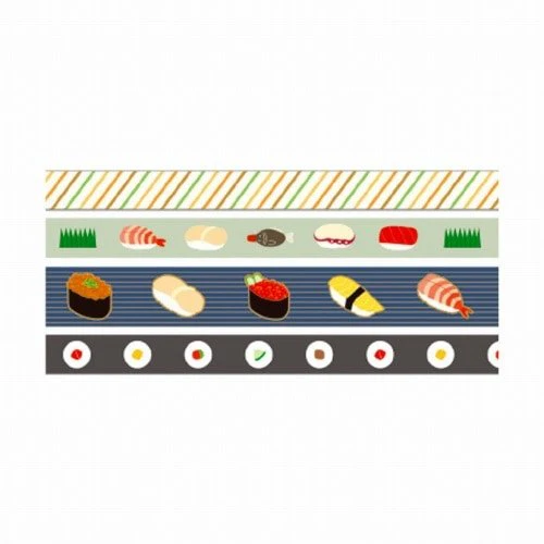 Hosomasu Narrow Masking Tape Set 5m Roll / RYU-RYU - Image 4