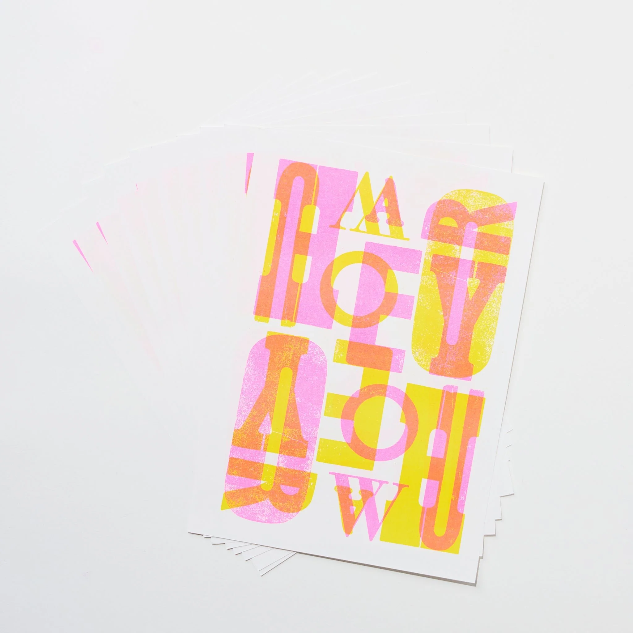 How Are You Letterset / Letterpress Letters - Image 2