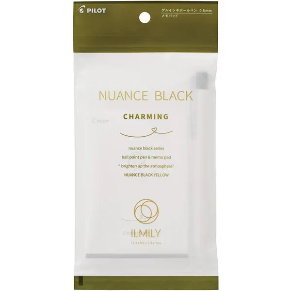 ILMILY NUANCE BLACK Gel Ink Pen & Memo Pad Set / Pilot - Image 6