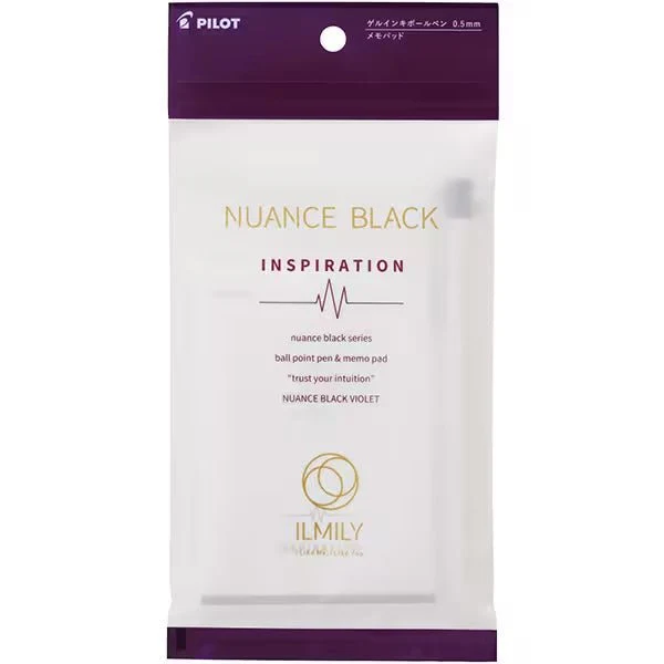 ILMILY NUANCE BLACK Gel Ink Pen & Memo Pad Set / Pilot - Image 7