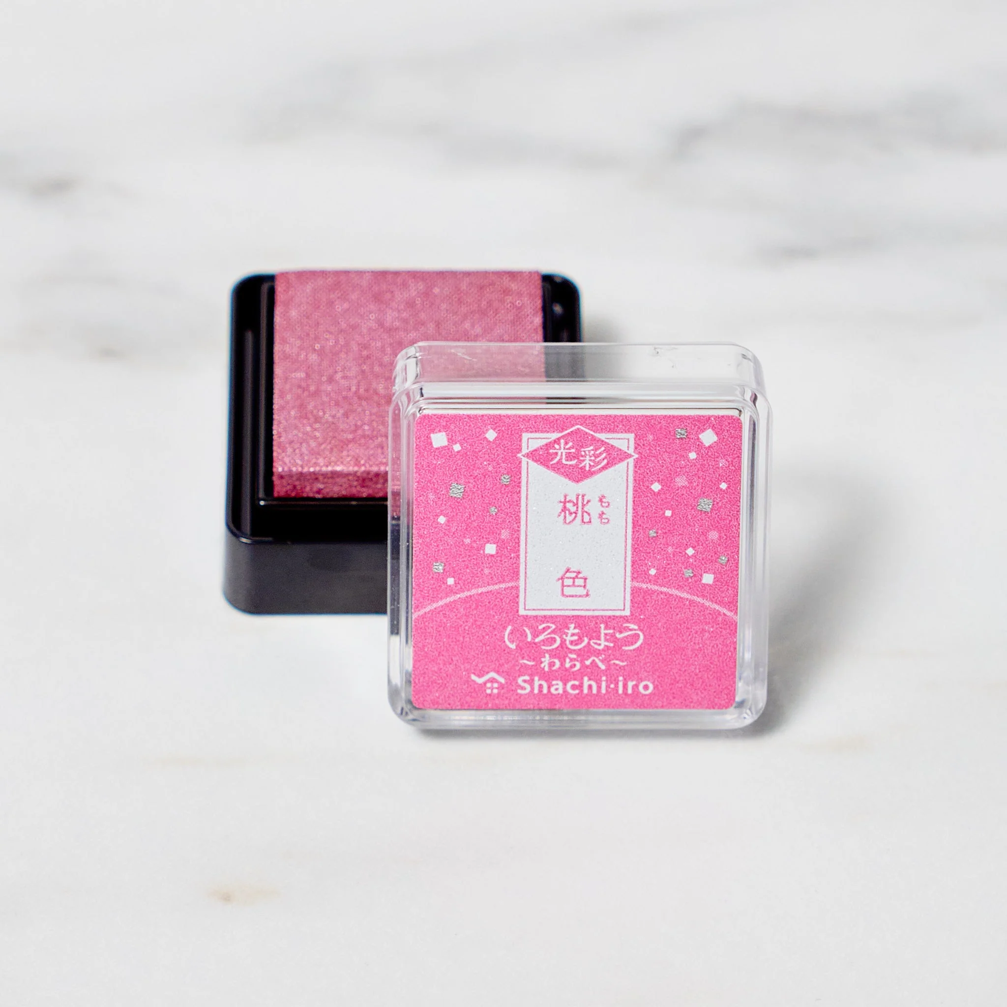Iromoyo Kosai Warabe Shiny Mini Stamp Pad / Shachihata - Image 4