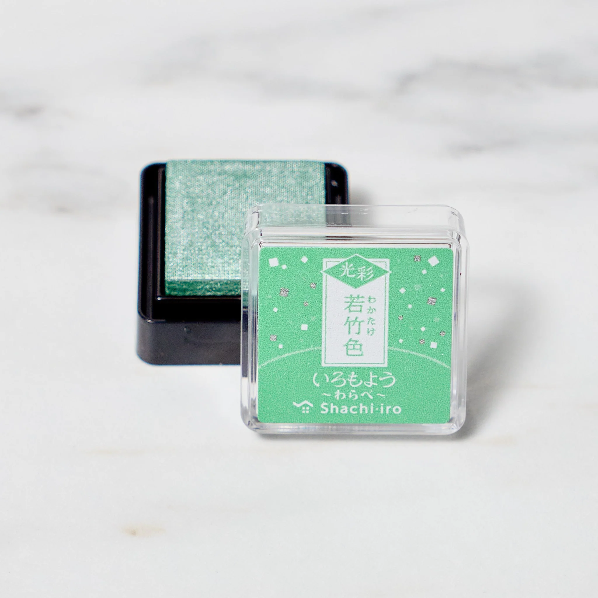 Iromoyo Kosai Warabe Shiny Mini Stamp Pad / Shachihata - Image 5