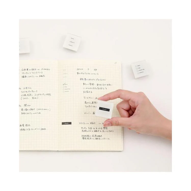 isshoni. Point Stamp Flat Self-Inking Stamp / DAIGO - Image 5