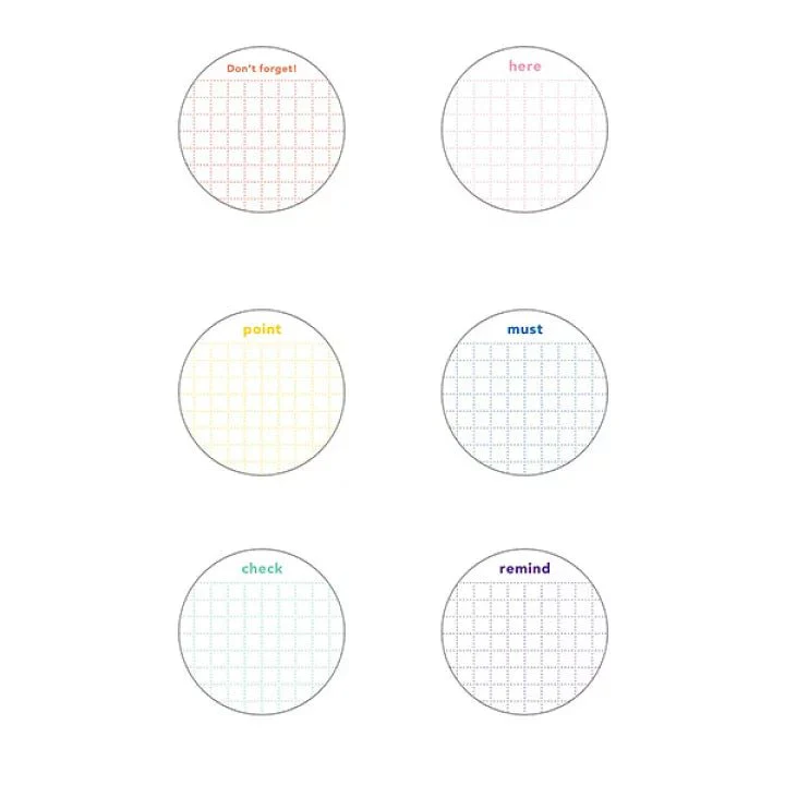 isshoni. Round To-Do Sticky Notes / DAIGO - Image 2