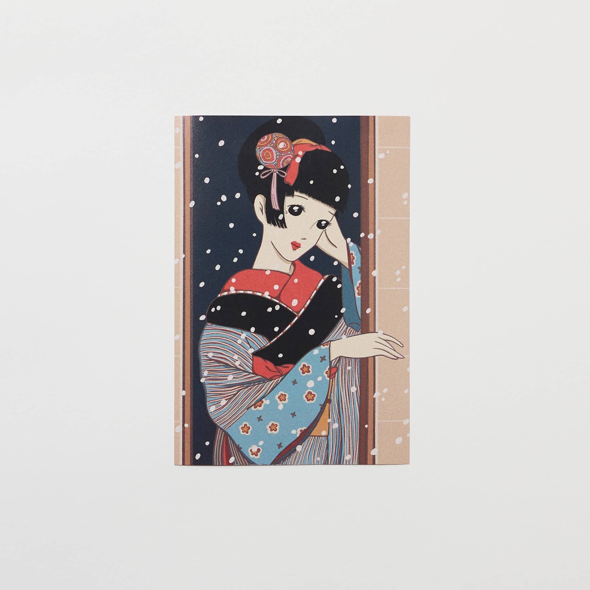 "It’s Snowing" Postcard by Narumi / Bungu - Image 3