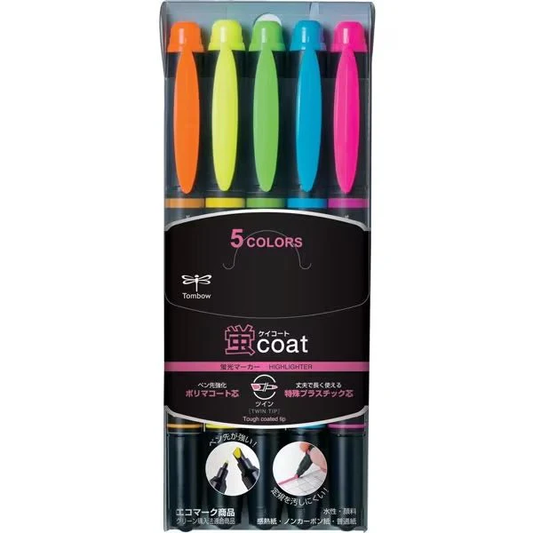 Kei Coat Dual Tip Highlighter Set / Tombow - Image 2