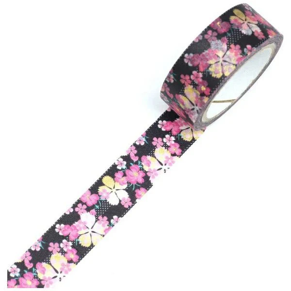 Kimono Beauty Striped Nadeshiko Foil Masking Tape / Kamiiso