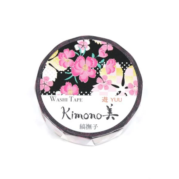 Kimono Beauty Striped Nadeshiko Foil Masking Tape / Kamiiso - Image 3
