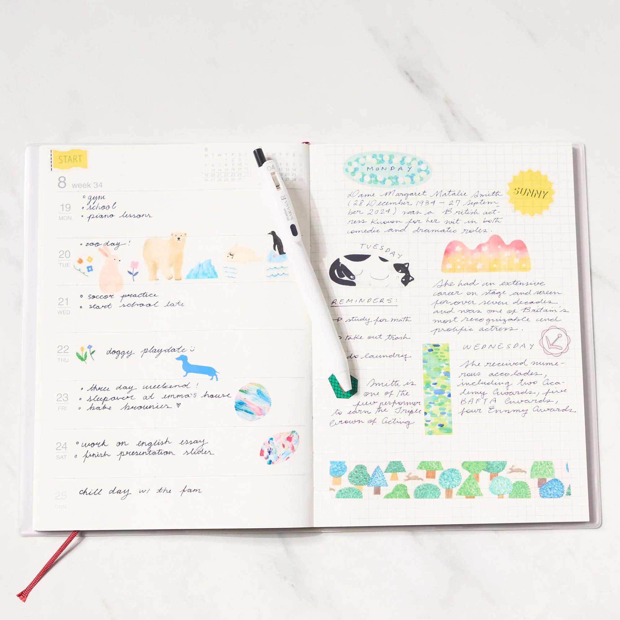 KITTA Basic 5/6 Masking Tape Stickers / KING JIM - Image 2