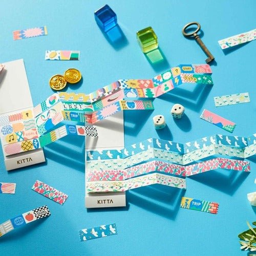 KITTA Accordion Fold Masking Tape Sticker / KING JIM - Image 2