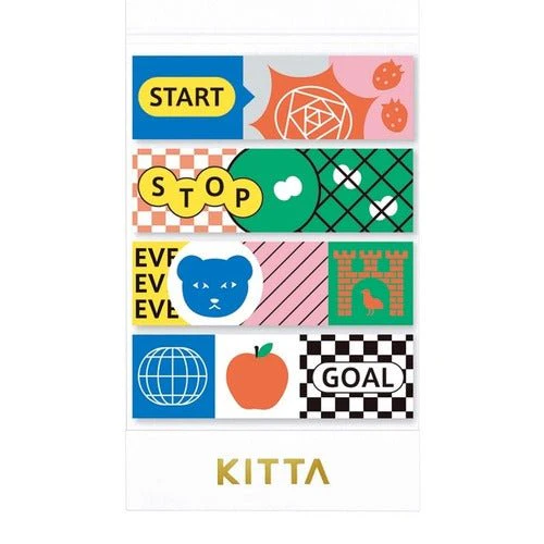 KITTA Accordion Fold Masking Tape Sticker / KING JIM - Image 3