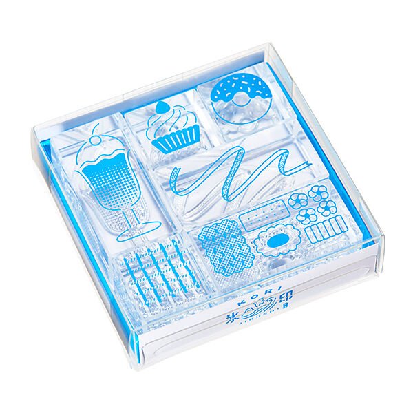 Kori Jirushi Ice Cube Stamp 6-Piece Set / KING JIM - Image 4