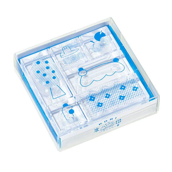 Kori Jirushi Ice Cube Stamp 6-Piece Set / KING JIM - Image 9