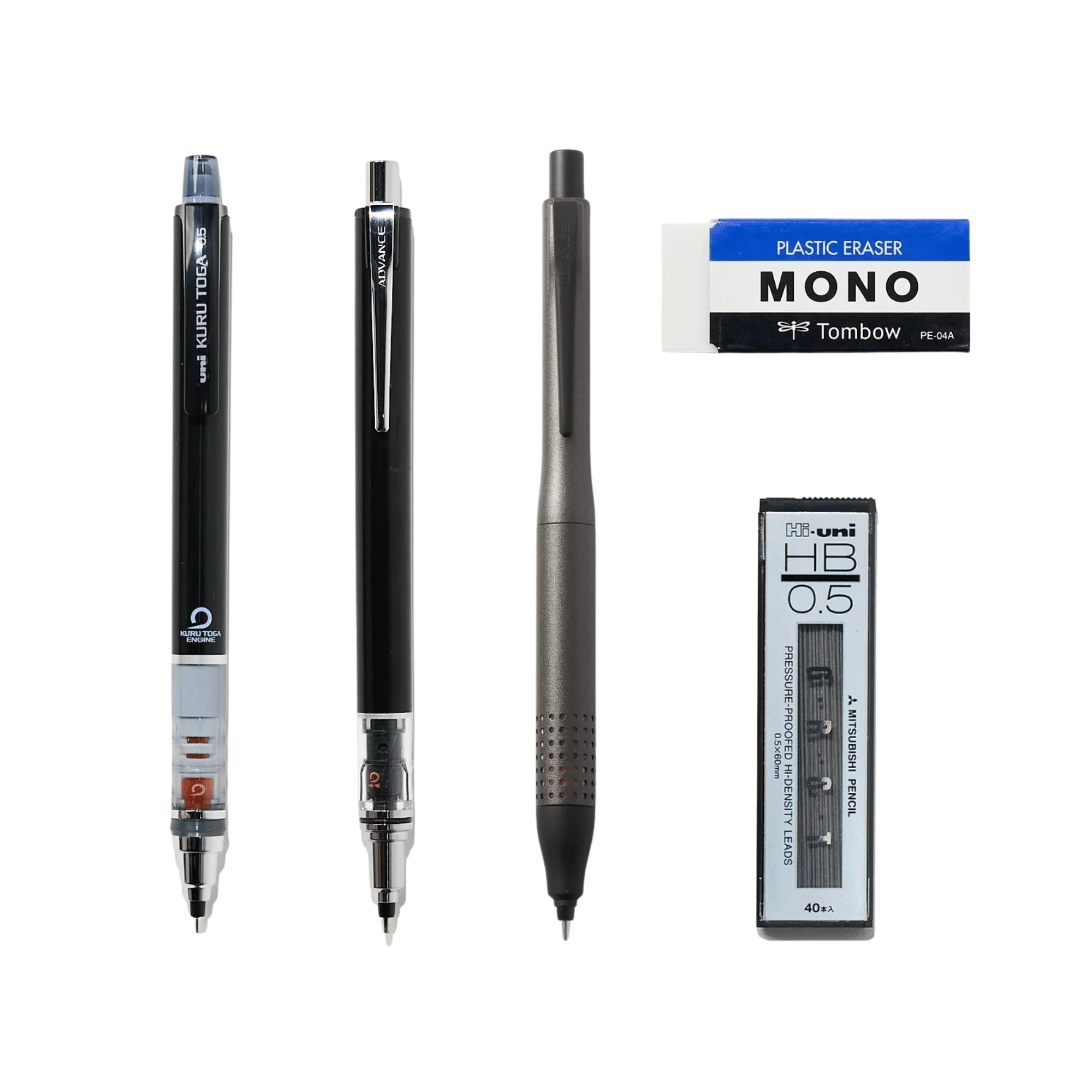 Kuru Toga 0.5mm Black Variety Set