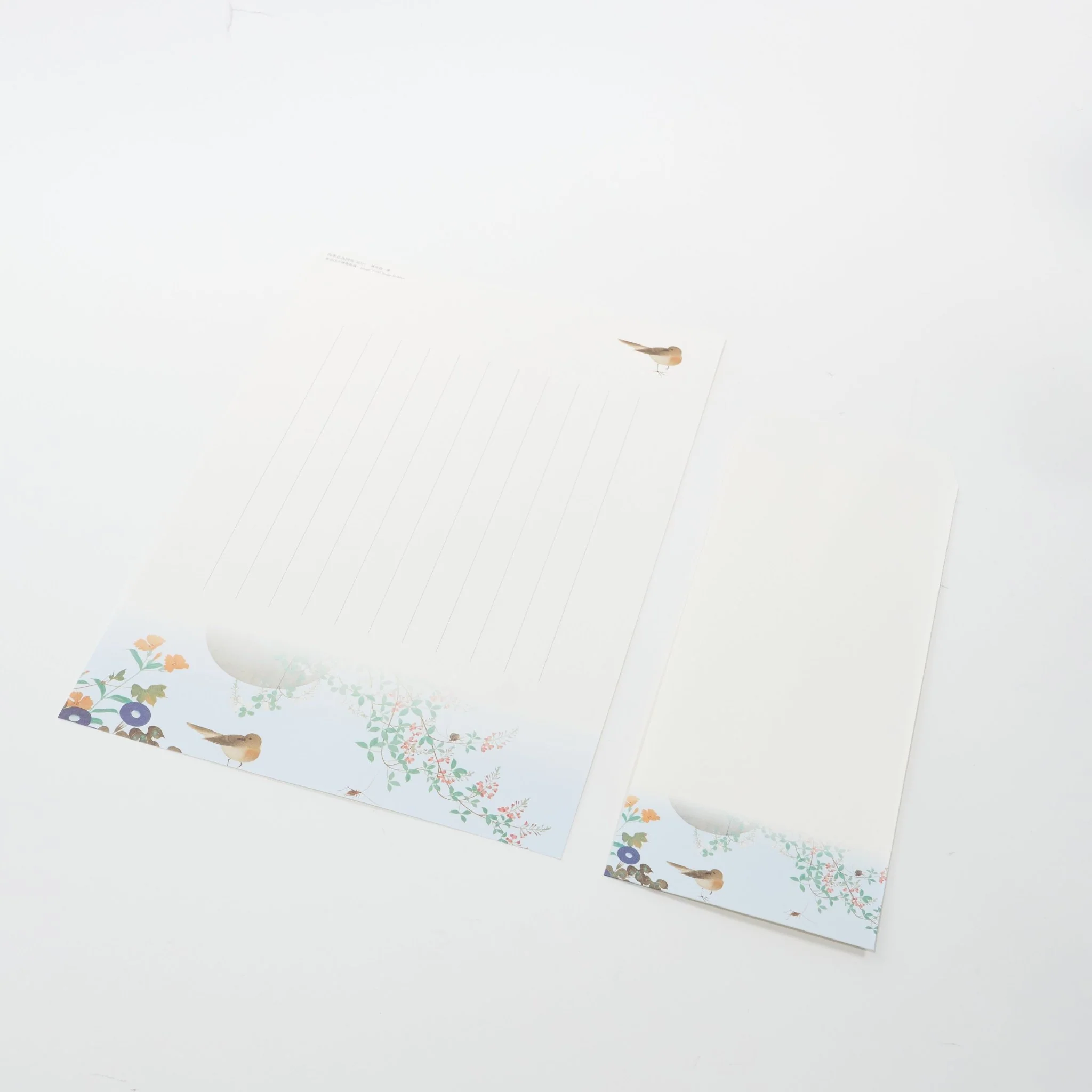 Four Seasons Flowers and Birds Scroll Letter Set / Benrido - Image 3