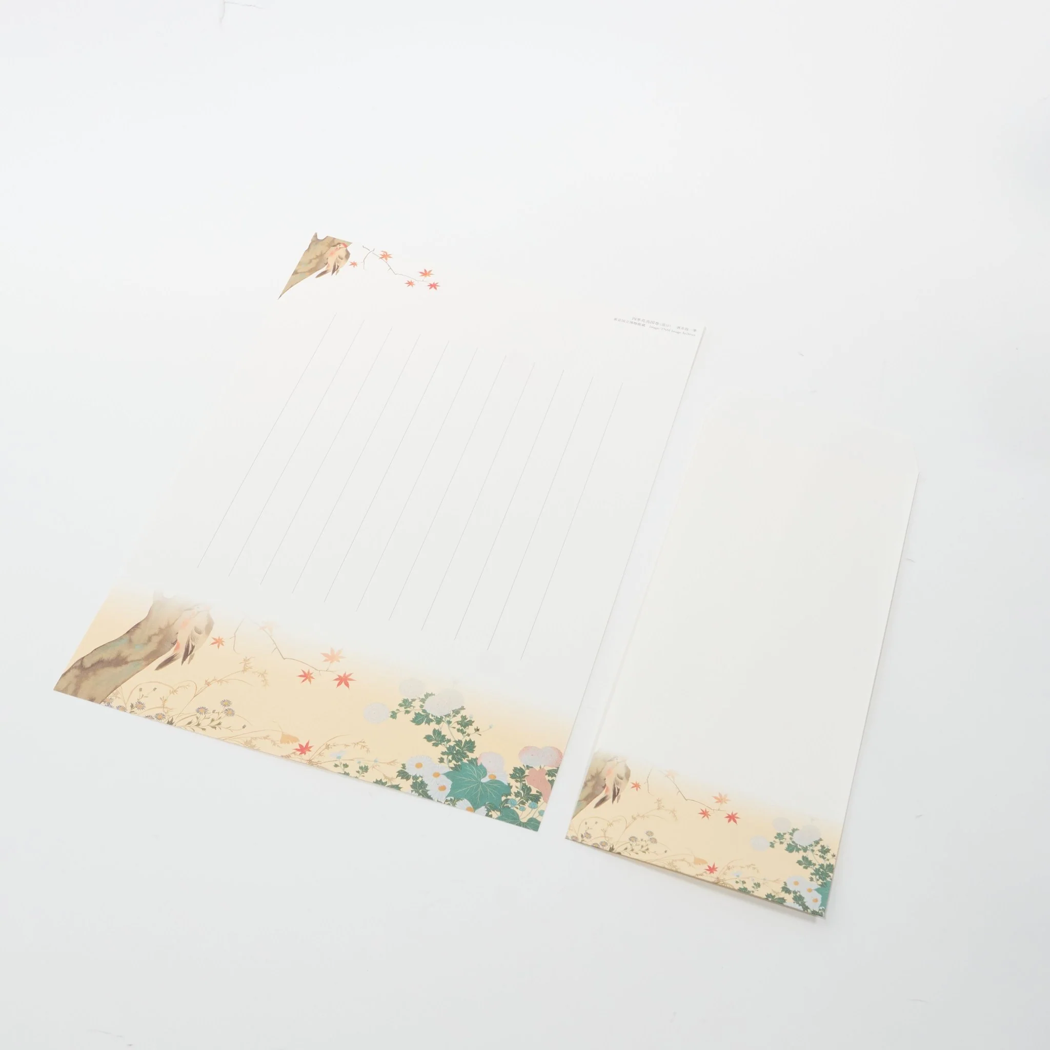 Four Seasons Flowers and Birds Scroll Letter Set / Benrido - Image 4