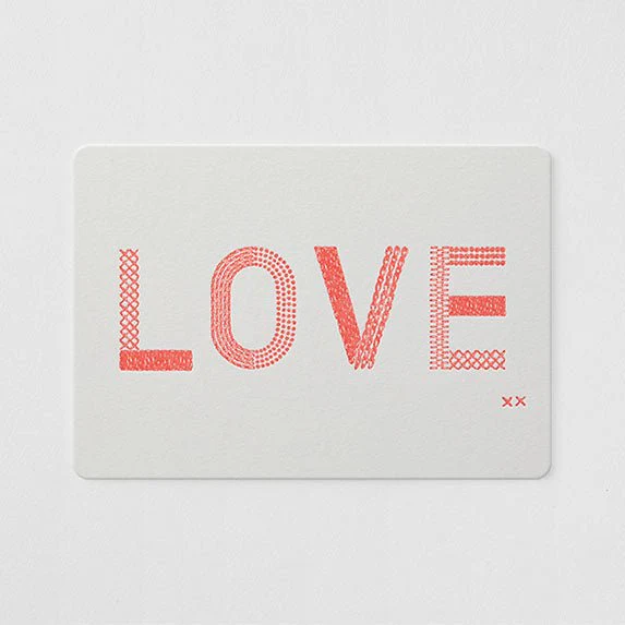 Letterpress Postcard / TOUCH & FLOW - Image 3
