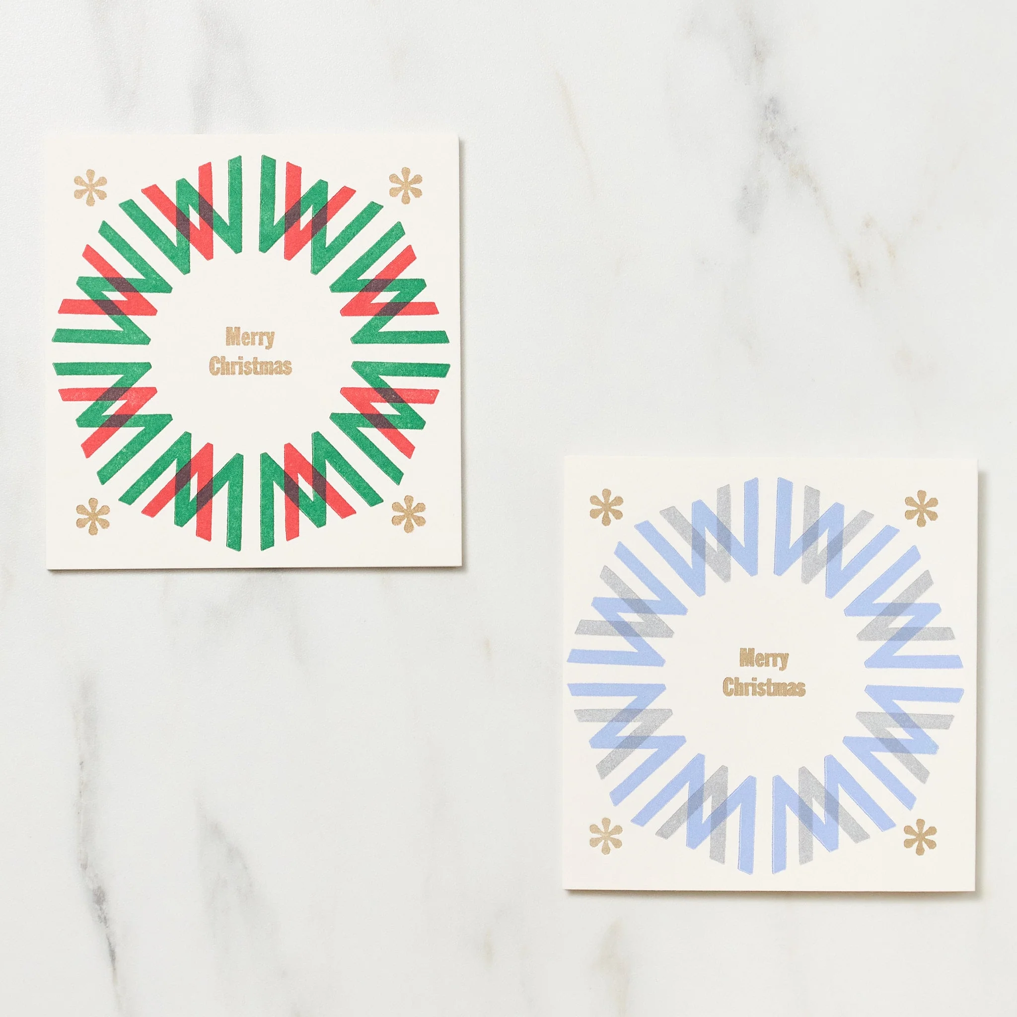Letterpress Quarto-Bound Christmas Card / Letterpress Letters