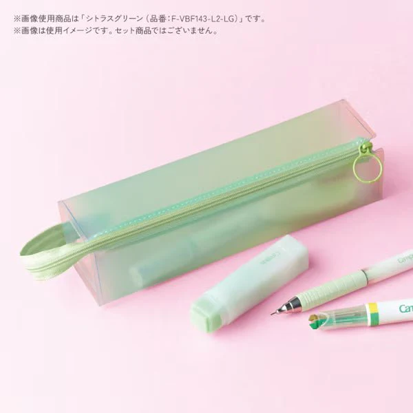 [Limited] Campus Clear Pen Case Positive & Relaxing / KOKUYO - Image 7