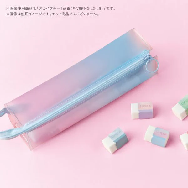 [Limited] Campus Clear Pen Case Positive & Relaxing / KOKUYO - Image 8