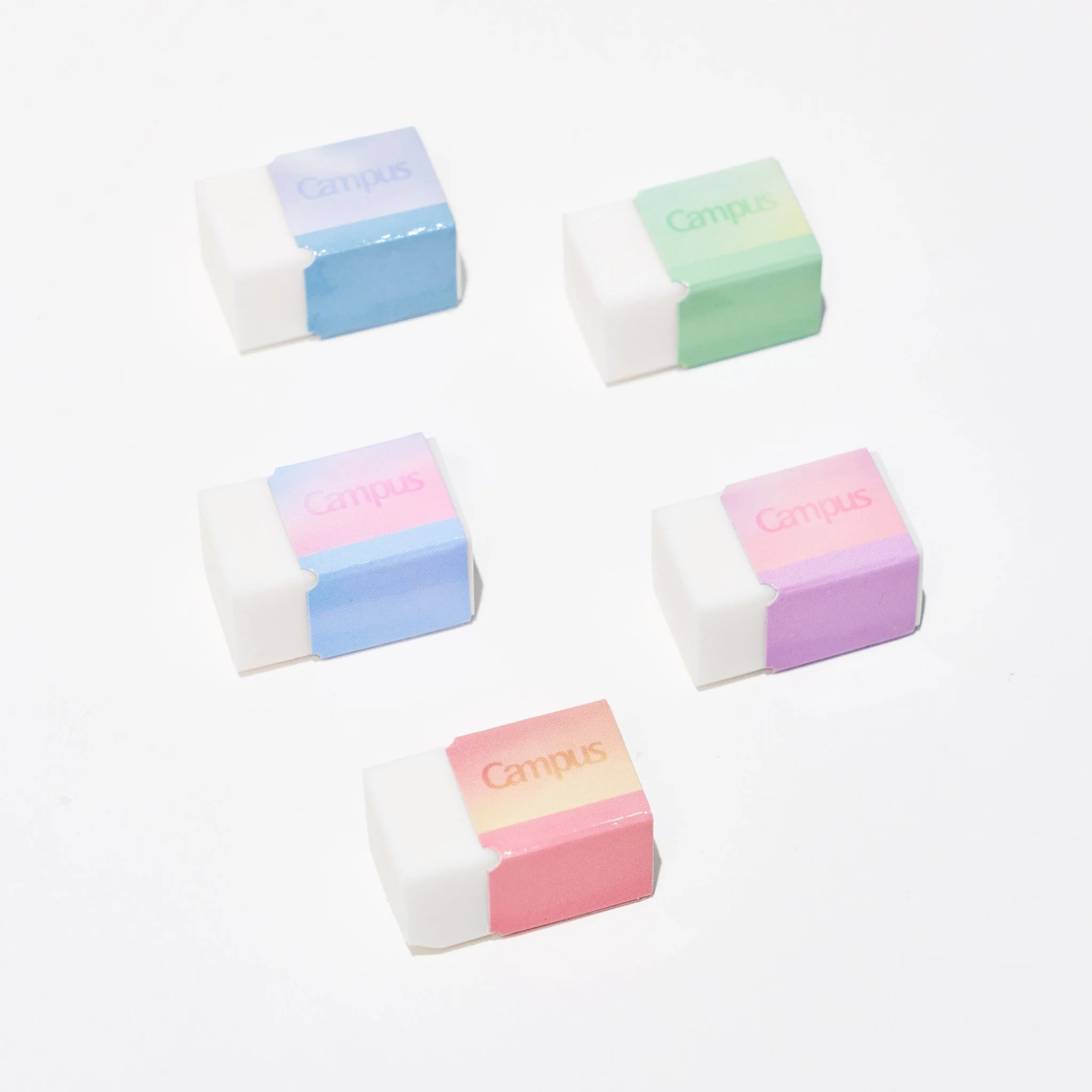 [Limited] Campus Mini Eraser Set Positive & Relaxing / KOKUYO