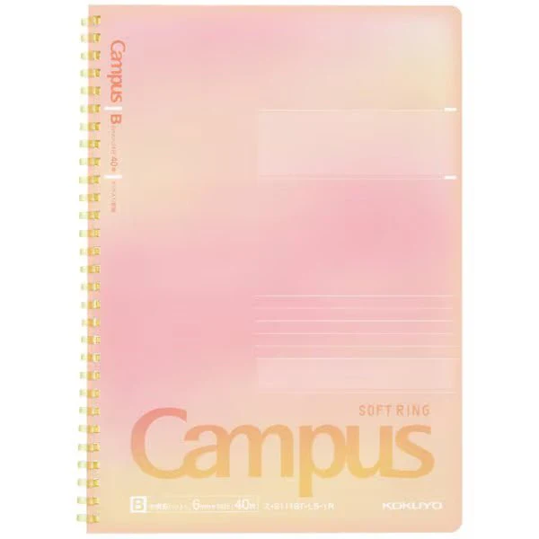 [Limited] Campus Soft Ring Positive & Relaxing Notebook / KOKUYO - Image 6