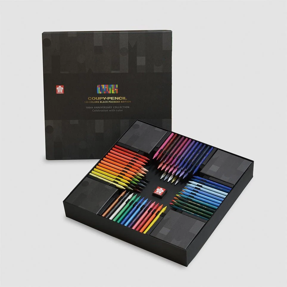 [Limited] Coupy Pencil FY100A 100 Colors Black Package Edition / SAKURA