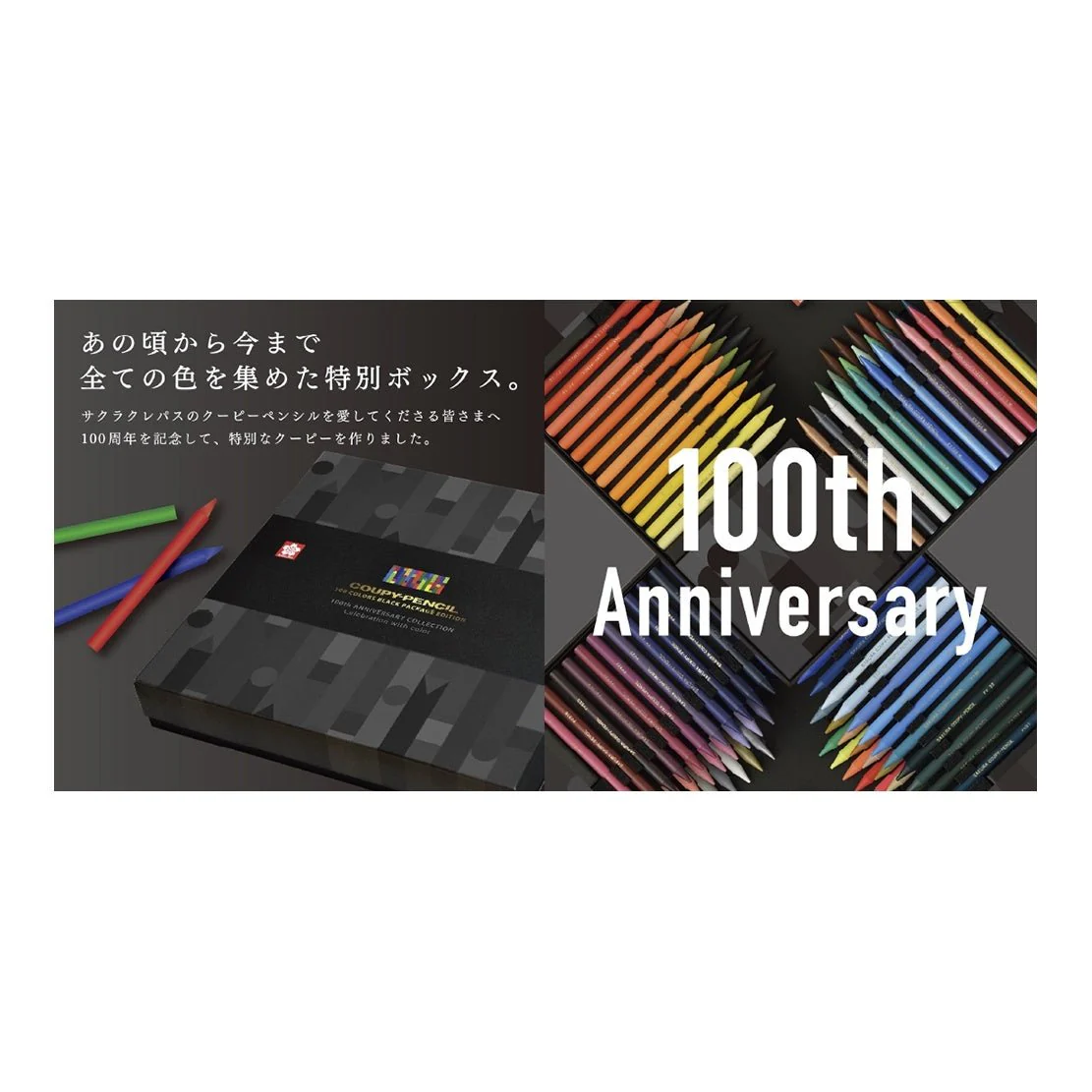 [Limited] Coupy Pencil FY100A 100 Colors Black Package Edition / SAKURA - Image 2