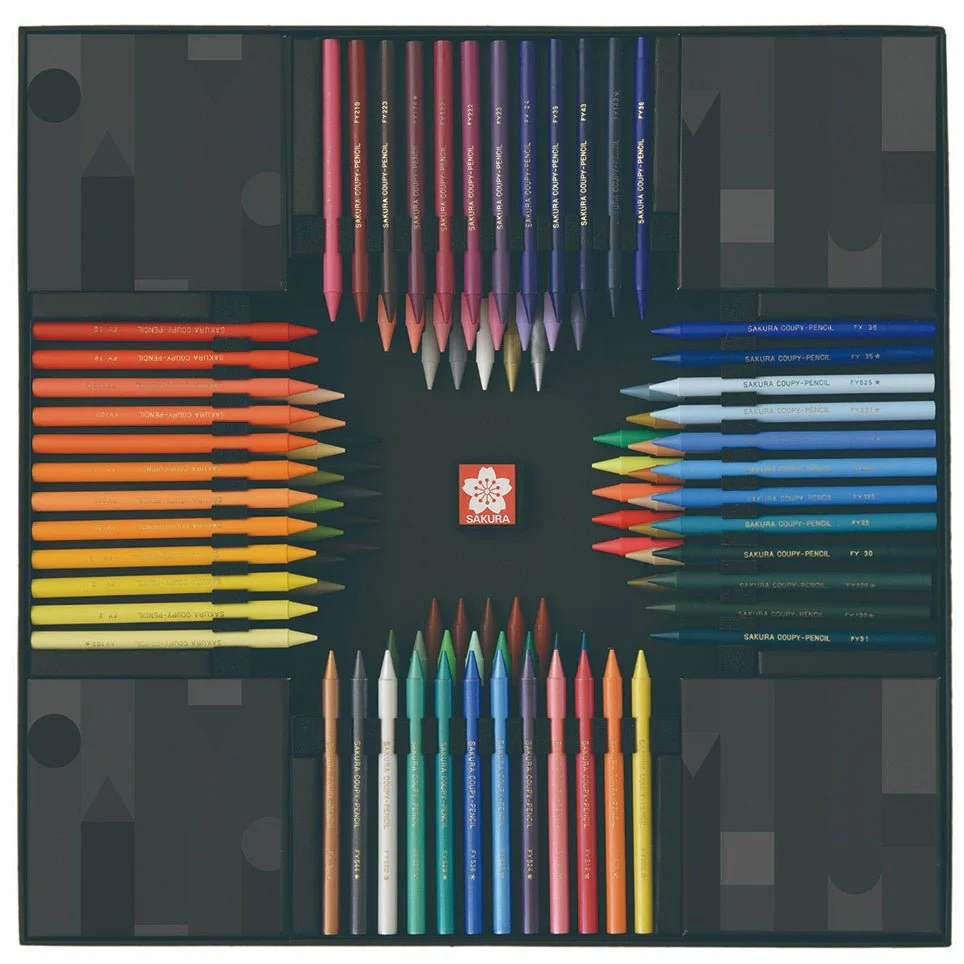 [Limited] Coupy Pencil FY100A 100 Colors Black Package Edition / SAKURA - Image 4