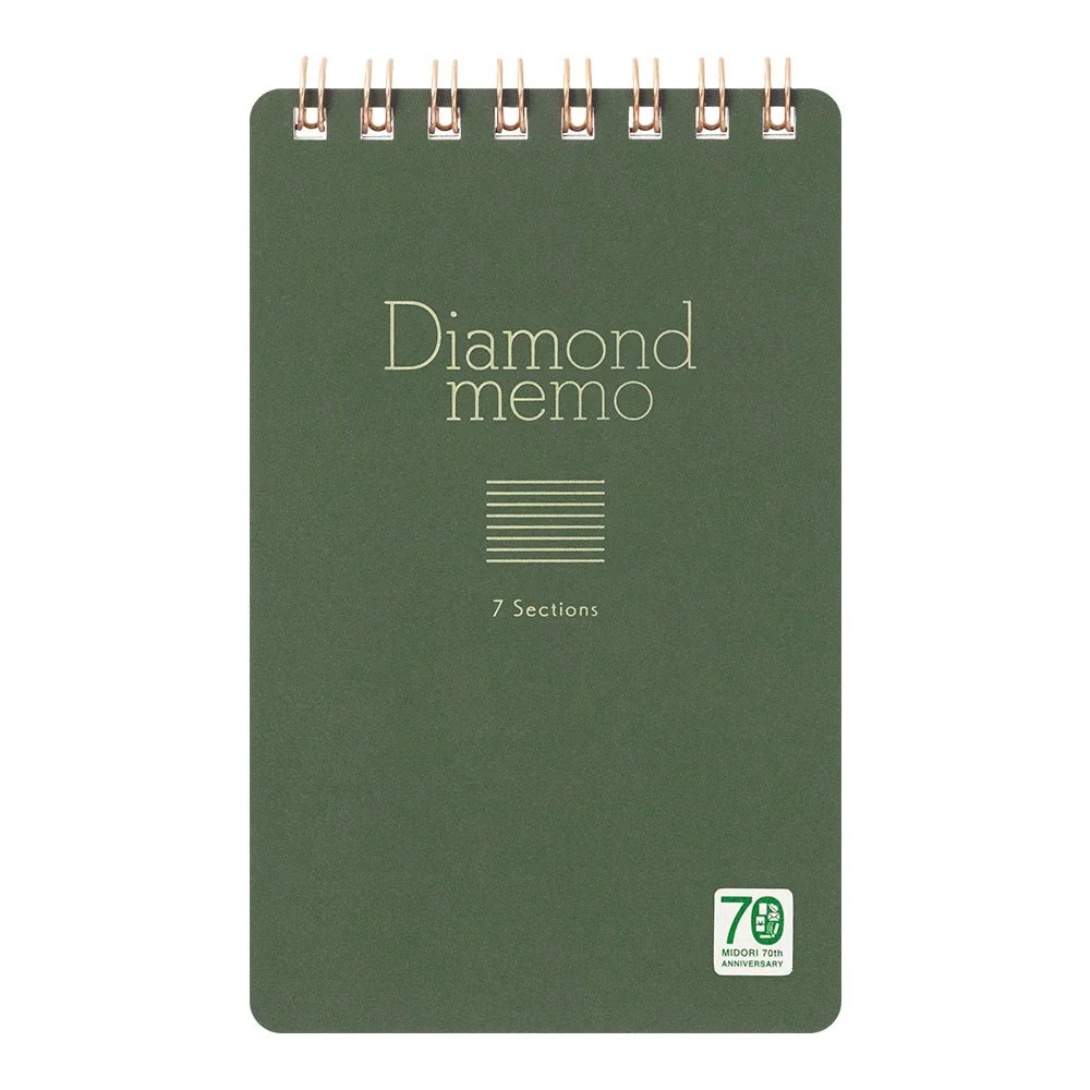 [Limited] Diamond Memo Pad MIDORI 70th Anniversary Color / MIDORI - Image 3