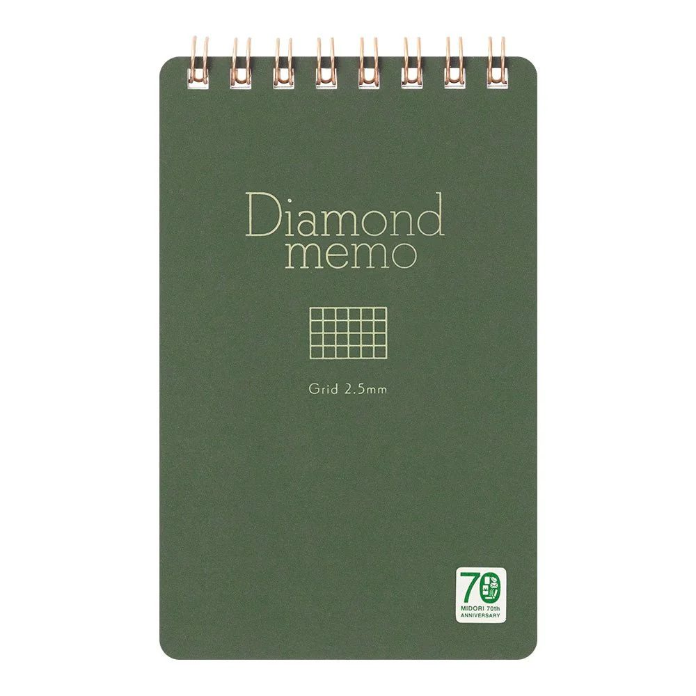 [Limited] Diamond Memo Pad MIDORI 70th Anniversary Color / MIDORI - Image 5