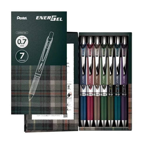[Limited] Energel Gel Ink Pen 7-Color Set / Pentel - Image 2
