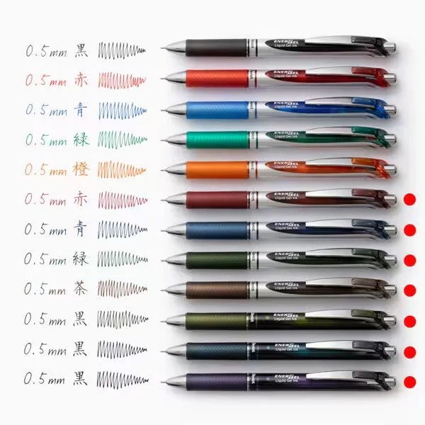 [Limited] Energel Gel Ink Pen 7-Color Set / Pentel - Image 3