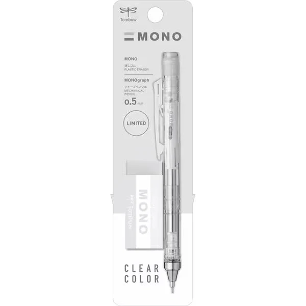 [Limited] MONO Graph Clear Mechanical Pencil & Eraser Set / Tombow - Image 2