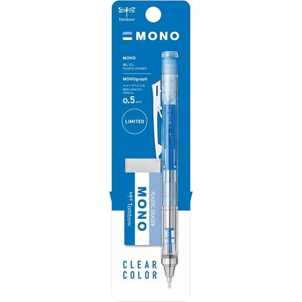 [Limited] MONO Graph Clear Mechanical Pencil & Eraser Set / Tombow - Image 3