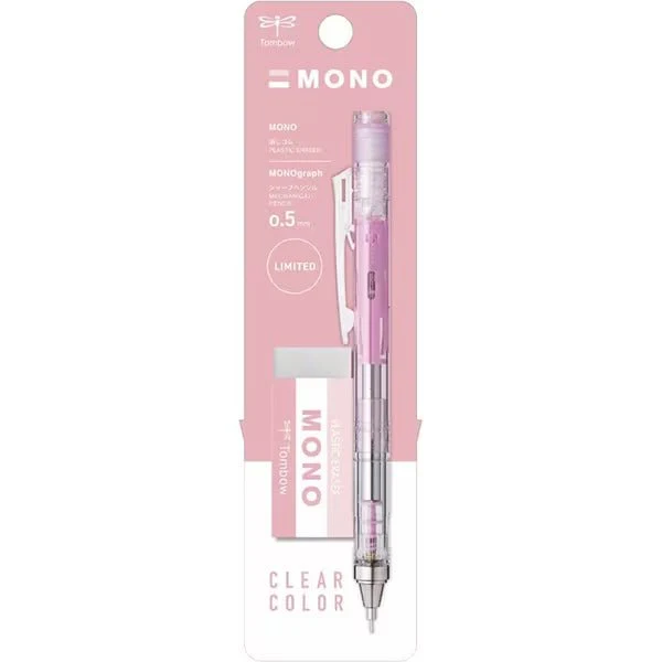 [Limited] MONO Graph Clear Mechanical Pencil & Eraser Set / Tombow - Image 5