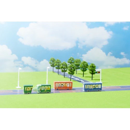[Limited] norino Animal Bus Paper Case Correction Tape / PLUS - Image 2