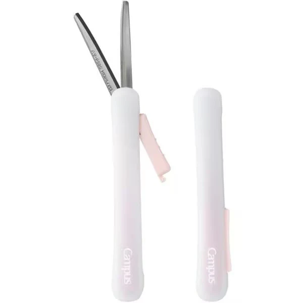 [Limited] Portable Scissors with Slide Mechanism Positive & Relaxing / KOKUYO - Image 3