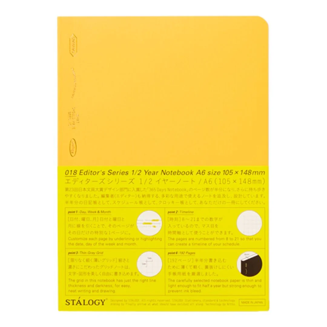 [Limited] STALOGY Editor's Series 1/2 Year Notebook / Nitto - Image 12