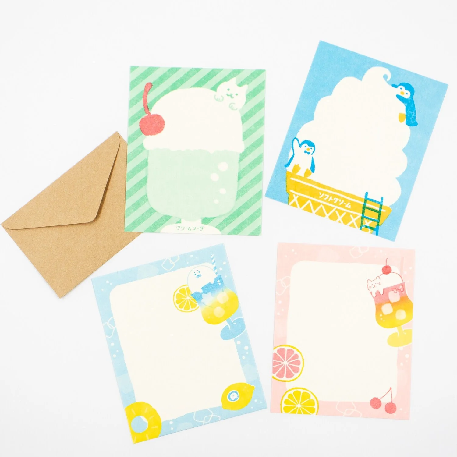 [Limited]  Sweets Animal Studio Nagomi Washi Letter Set / Furukawa Shiko