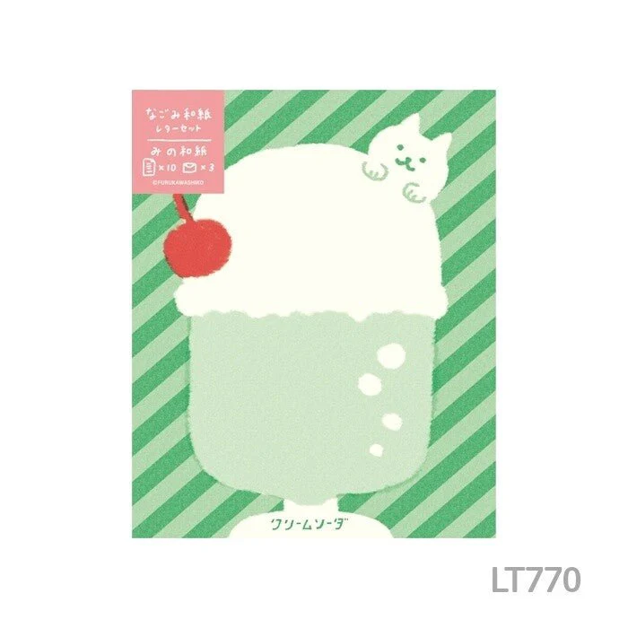 [Limited]  Sweets Animal Studio Nagomi Washi Letter Set / Furukawa Shiko - Image 2