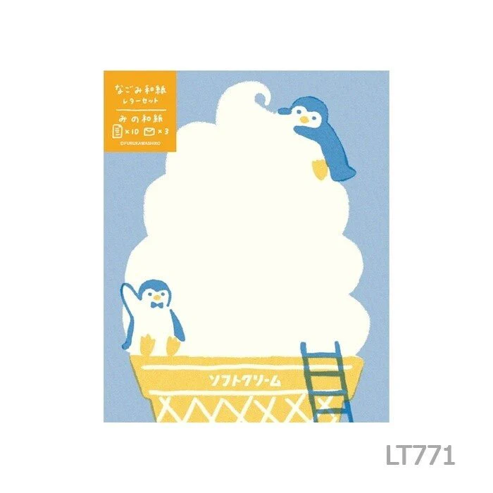 [Limited]  Sweets Animal Studio Nagomi Washi Letter Set / Furukawa Shiko - Image 3