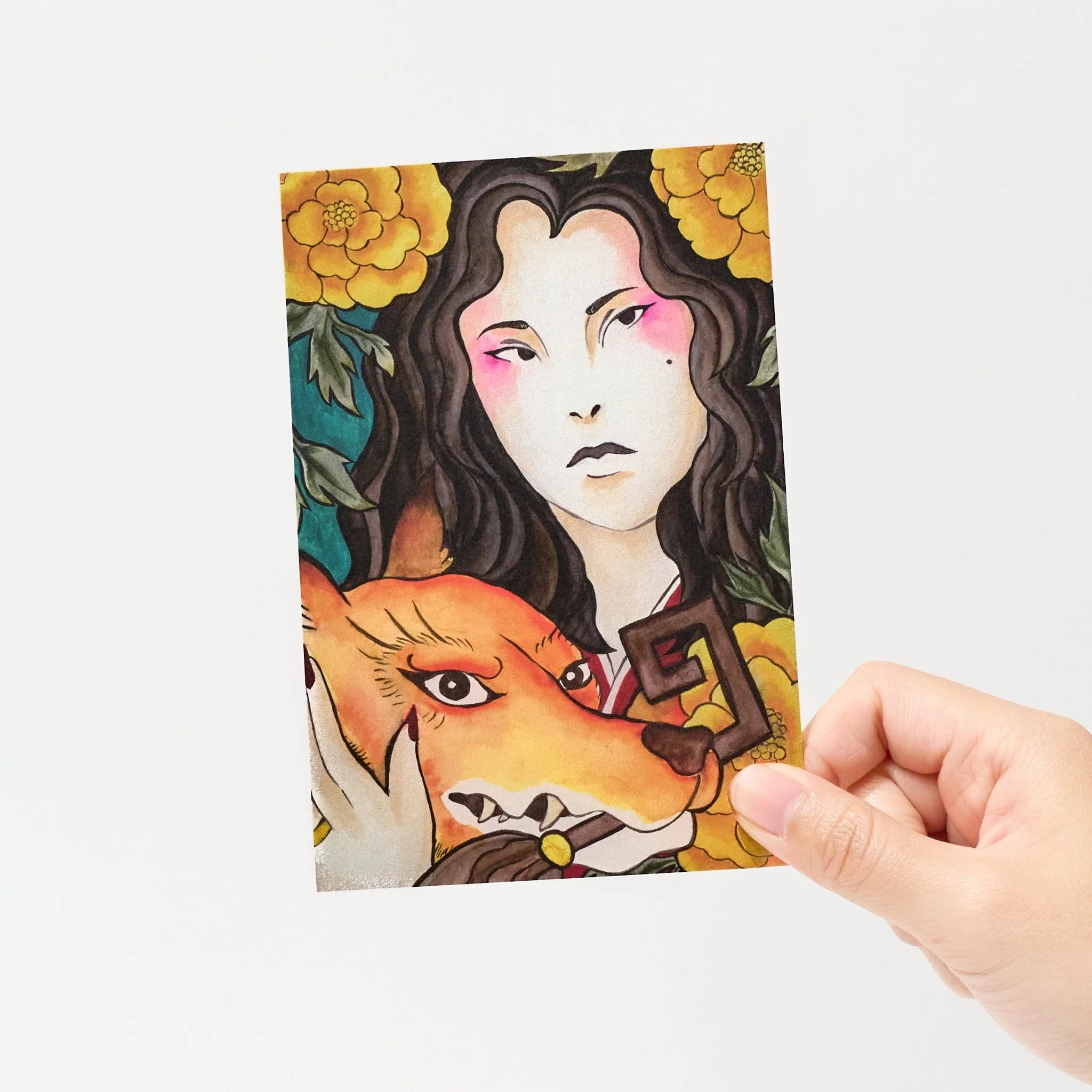 "Love Me At My Worst" Washi Postcard by Jessie / Bungu